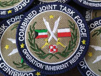 Naszywka Kuweit Combined Joint Task Force GRANATOWA